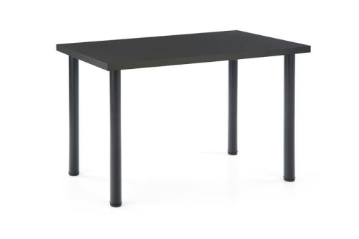 MASA DINING MODEX 2, ANTRACIT/NEGRU, 120 CM, BLAT DIN PAL SI PICIOARE DIN METAL , STIL MODERN