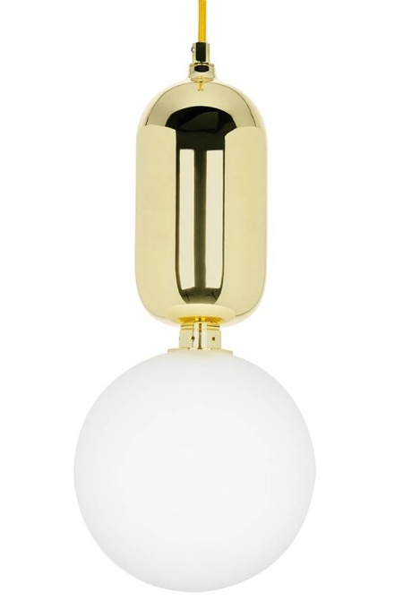 PENDUL BOY M FI25, AURIU, DIN METAL SI STICLA, STIL MODERN, B2