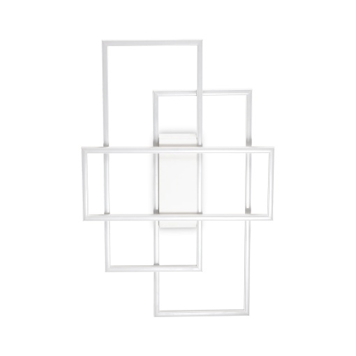 PLAFONIERA FRAME PL RETTANGOLO, ALB, DIN METAL, STIL MODERN