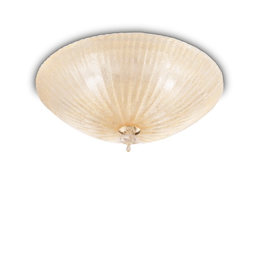 PLAFONIERA SHELL PL6, AMBER, DIN STICLA, STIL MODERN