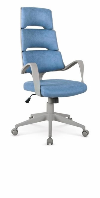 SCAUN DE BIROU/CABINET CALYPSO ALBASTRU/GRI STIL MODERN HALMAR