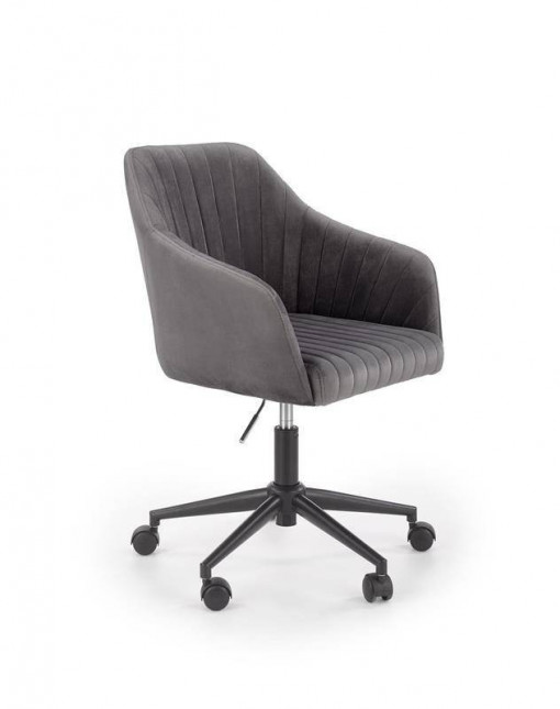 SCAUN DE BIROU FRESCO, GRI/NEGRU, STIL MODERN, HALMAR