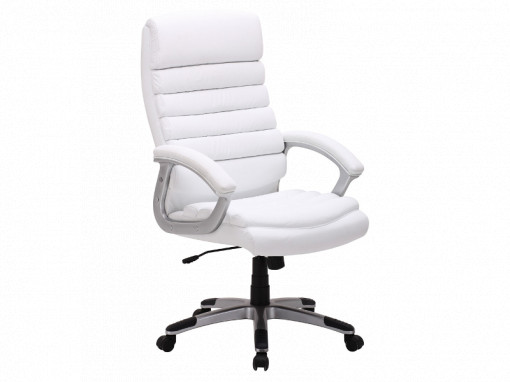 SCAUN DIRECTORIAL DE BIROU, Q-087, ALB, STIL MODERN, SIGNAL