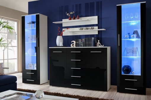SET LIVING MODULAR CU LED GALINO D 23 WSH GD STIL MODERN ASM