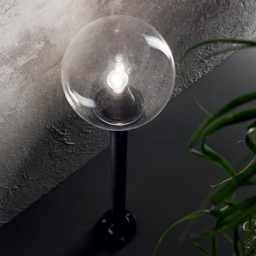 STALP EXTERIOR CLASSIC GLOBE PT1 BIG TRASPARENTE STIL CLASIC IDEAL LUX
