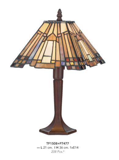 VEIOZA DEOSEBITA TIFFANY, COD TF1508+P7477, DIN METAL SI STICLA