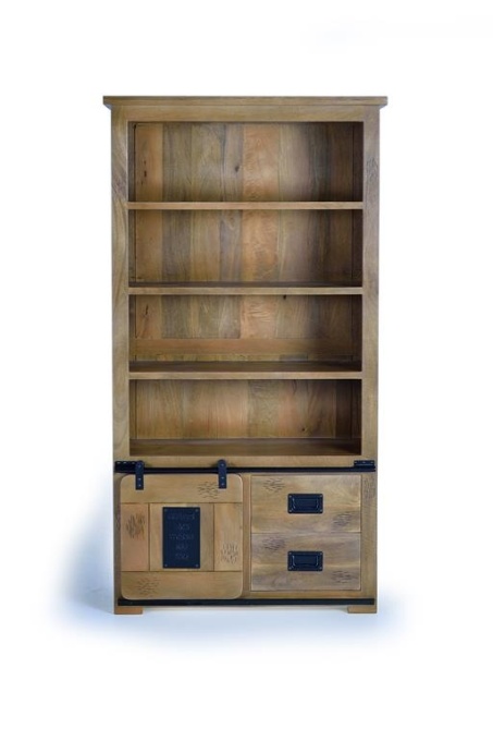 BIBLIOTECA/VITRINA RETRO, 185CM, COD 1402, LEMN DE MANGO, ARTIM GROUP SELECTION