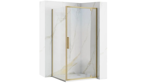 CABINA DE DUS REA RAPID SWING, 90x80CM, AURIU PERIAT, DIN STICLA, CALITATE SUPERIOARA