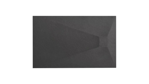 CADITA DE DUS REA MAGNUM, 100x80 CM, NEGRU, DIN COMPOZIT, CALITATE SUPERIOARA