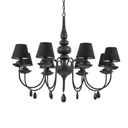 CANDELABRU BLANCHE SP8, NEGRU, DIN METAL, STIL CLASIC