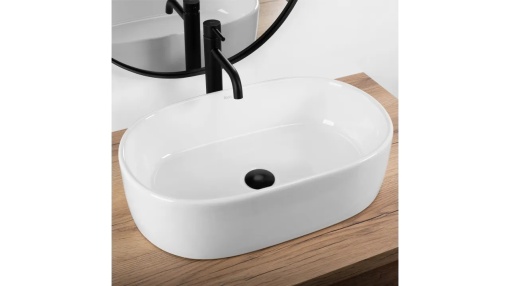 LAVOAR REA ALMA, 57 CM, ALB, DIN CERAMICA, CALITATE SUPERIOARA