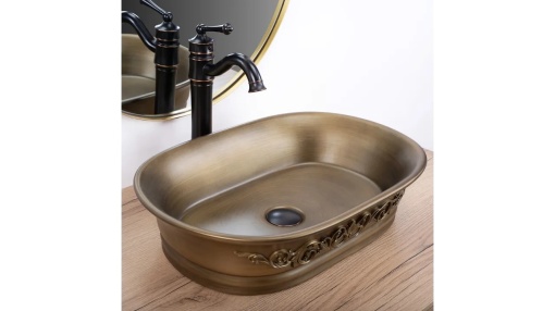 LAVOAR REA WILMA RUSTIC, 55 CM, CUPRU, DIN CERAMICA, CALITATE SUPERIOARA
