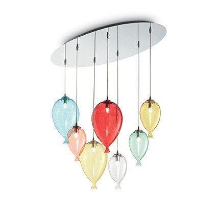 LUSTRA CLOWN SP7, MULTICOLOR, DIN STICLA, STIL MODERN