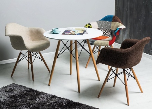 MASA DINING/CAFENEA SOHO 80X80 ALB/FAG STIL SCANDINAV SIGNAL