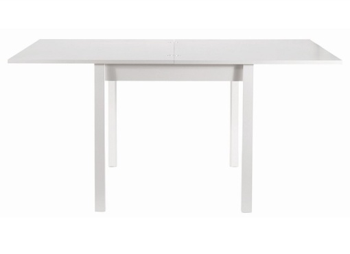 MASA DINING EXTENSIBILA FLIP, 80(160)X80, ALB MAT, PAL MELAMINAT, STIL MODERN, SIGNAL