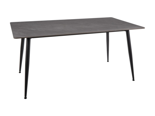 MASA RION 160X90 CU BLAT DIN CERAMICA CU EFECT DE MARMURA SI PICIOARE DIN METAL, STIL MODERN