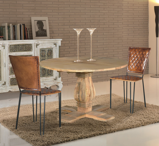 MASA ROTUNDA 120CM, MARO, LEMN MASIV DE MANGO, GINER Y COLOMER