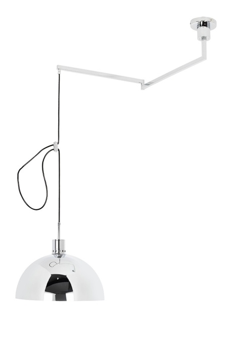 PENDUL 360 ARGINTIU/CROM, CONFECTIONAT DIN METAL CROMAT, STIL MODERN