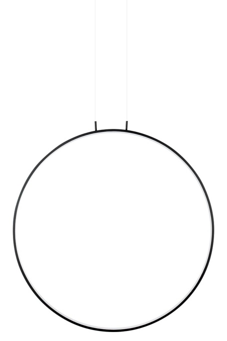 PENDUL CIRCULO 100, NEGRU, CONFECTIONAT DIN METAL SI ALUMINIU, STIL MODERN