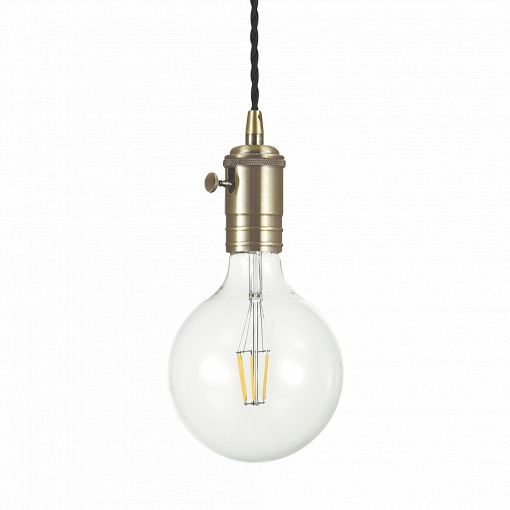 PENDUL DOC SP1, PIOMBO, DESIGN VINTAGE, IDEAL LUX