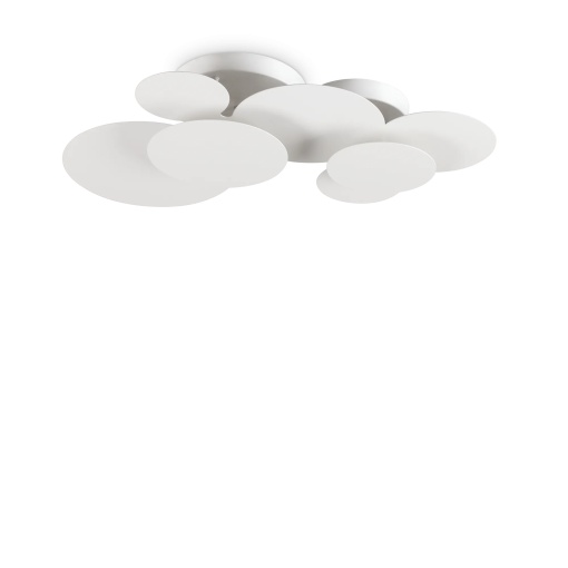 PLAFONIERA CLOUD PL D74, ALB, DIN METAL, STIL MODERN