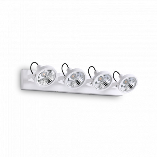 PLAFONIERA GLIM PL4, ALB, DIN METAL, STIL MODERN