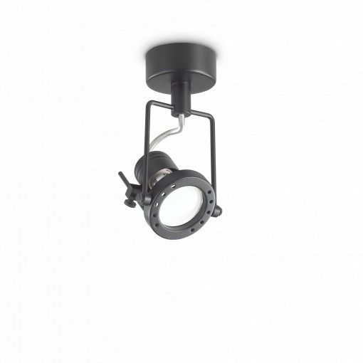 PLAFONIERA SLIDE PL1, NEGRU, DESIGN MODERN, IDEAL LUX