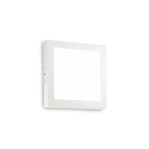 PLAFONIERA UNIVERSAL PL D22 SQUARE, 22 CM, ALB, DIN OTEL, STIL MODERN