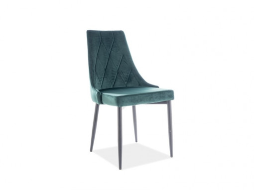 SCAUN DINING, TRIX B, VERDE/NEGRU, STIL MODERN, SIGNAL
