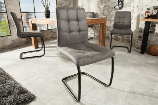 SET 4 SCAUNE GRI VINTAGE MODENA 38616 DESIGN MODERN