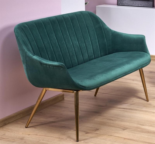 SOFA ELEGANCE 2 XL VERDE/AURIU STIL MODERN HALMAR