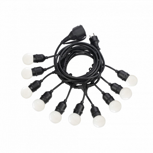 SUSPENSIE FIESTA SP10, NERO, DESIGN MODERN, IDEAL LUX