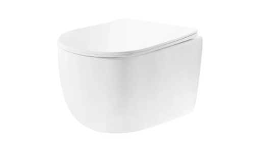 VAS DE TOALETA SUSPENDAT REA EDDY TORNADO RIMLESS FLAT N, ALB, DIN CERAMICA, CALITATE SUPERIOARA