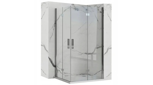 CABINA DE DUS REA MOLIER DOUBLE, PLIABILA, 80x100CM, CROM, DIN STICLA, CALITATE SUPERIOARA