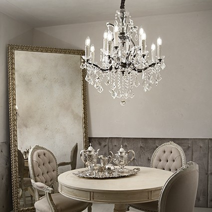 CANDELABRU DESIGN RUSTIC LIBERTY SP12 TRANSPARENT