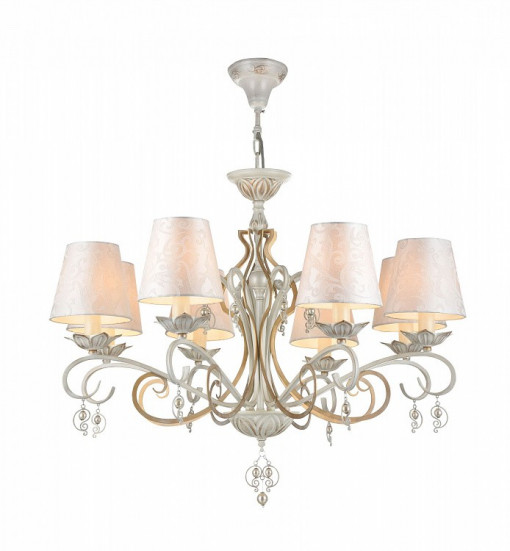 CANDELABRU MONILE ARM004-06-W, DIN METAL, STICLA SI TEXTIL, STIL MODERN, MAYTONI