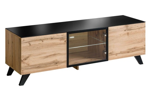 COMODA TV THIN, CU ILUMINARE LED, WT THR, STIL MODERN, ASM