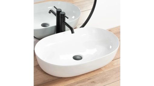 LAVOAR REA CLEO, ALB, 60,5 CM, DIN CERAMICA, CALITATE SUPERIOARA