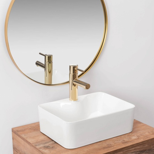 LAVOAR REA KELLY MINI, ALB, 41 CM, DIN CERAMICA, CALITATE SUPERIOARA