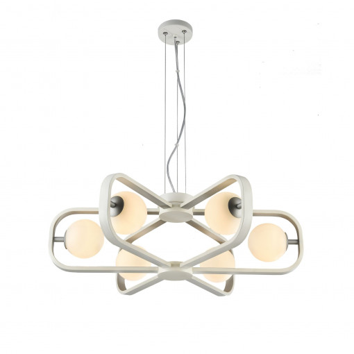 LUSTRA AVOLA MOD431-PL-06-WS, DIN METAL SI STICLA, STIL MODERN, MAYTONI