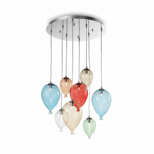 LUSTRA CLOWN SP8, MULTICOLOR, DIN STICLA, STIL MODERN