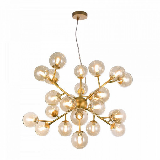 LUSTRA DALLAS MOD545PL-24G, DIN METAL SI STICLA, STIL MODERN, MAYTONI
