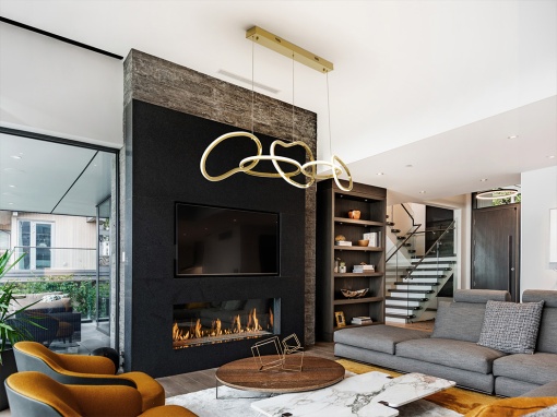 LUSTRA/PLAFONIERA NEXO, 120CM, AURIU/OPAL, DIN METAL SI SILICON, STIL MODERN