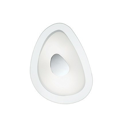 PLAFONIERA GEKO PL2, ALB, DIN METAL, STIL MODERN