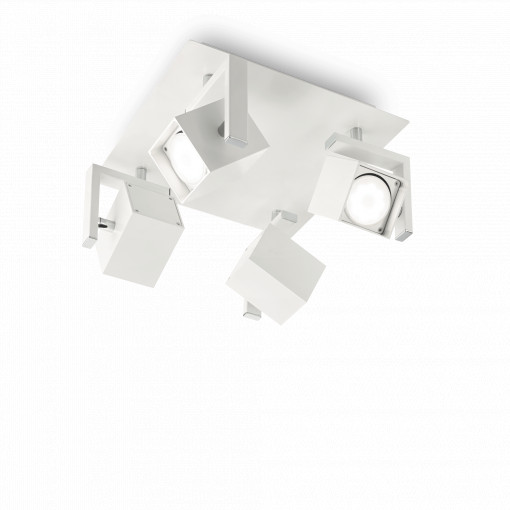 PLAFONIERA MOUSE PL4, ALB, DIN METAL, STIL MODERN