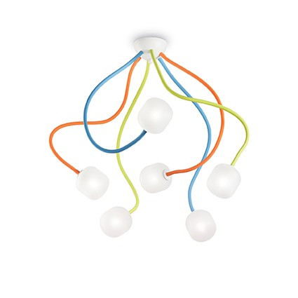 PLAFONIERA OCTOPUS PL6, MULTICOLOR, DIN METAL, STIL MODERN