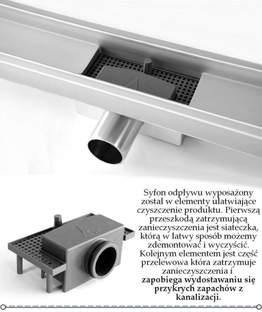 RIGOLA DUS, REA GREEK, 90CM, INOX, CALITATE SUPERIOARA, REA