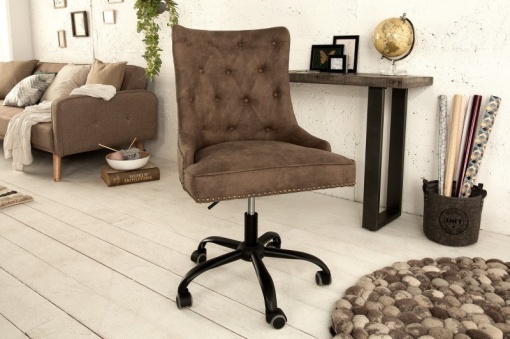 SCAUN DE BIROU, VICTORIAN, MICROFIBRA, DESIGN BAROC, ARTIM GROUP SELECTION