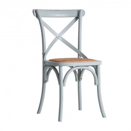 SCAUN LANDAS REF. 23715, ALBASTRU DESCHIS, STIL CLASIC, DIN LEMN MASIV DE MESTEACAN, VIC