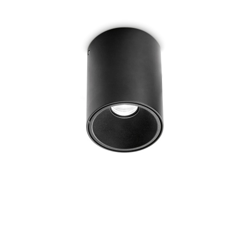 SPOT NITRO PL ROUND D08, NEGRU, DIN ALUMINIU, STIL MODERN